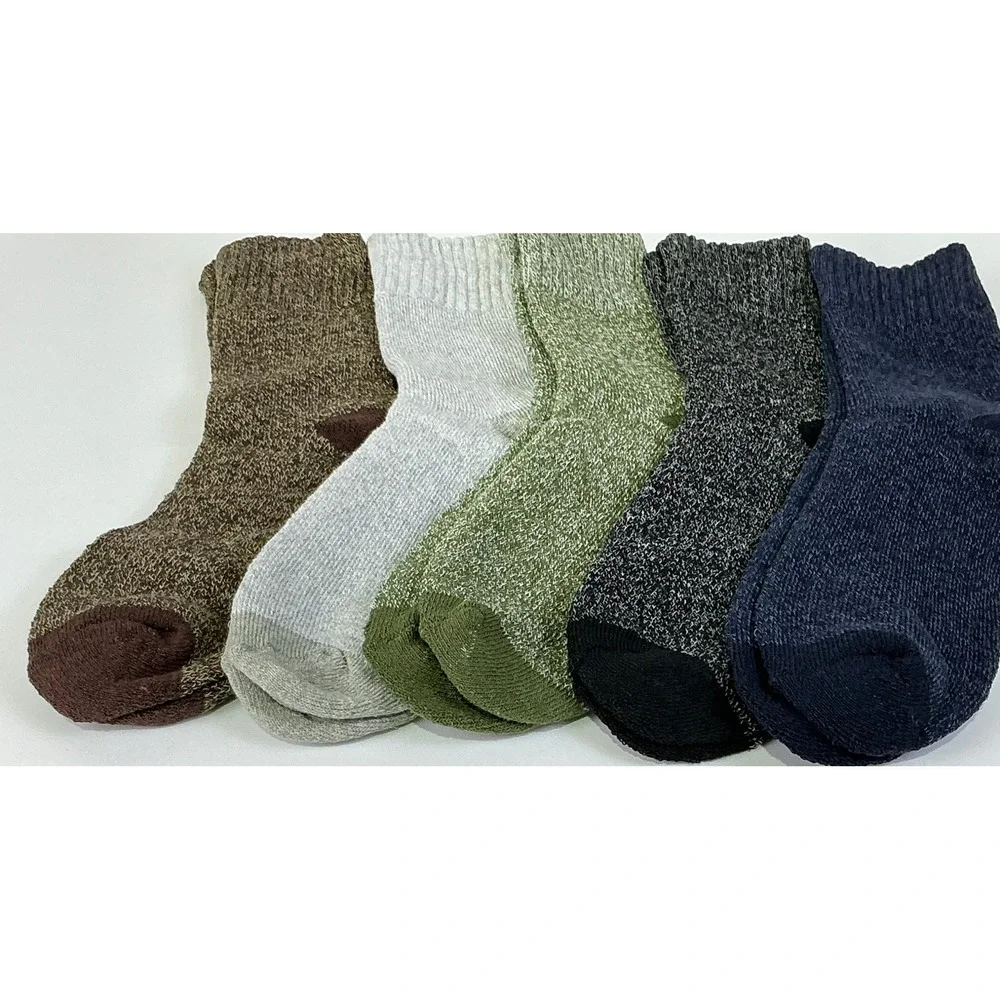 Mens Cozy‎ Thermal Crew Socks 5 Pack Winter Warm Boot Socks For Cold Weather